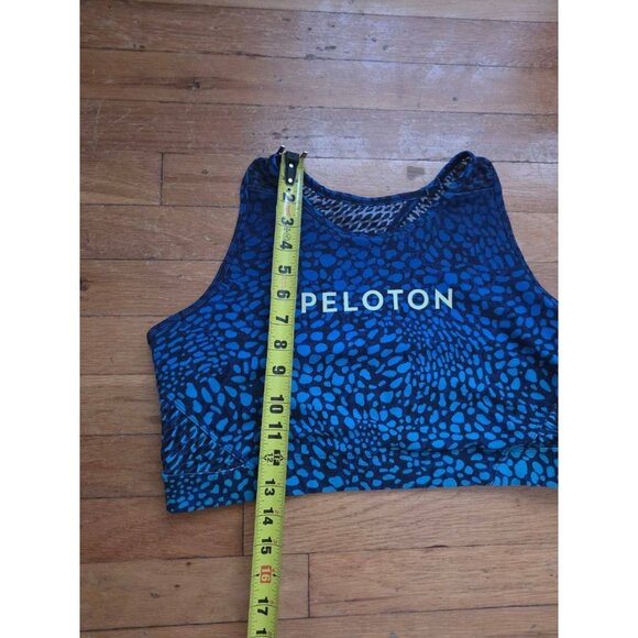 Peloton WITH blue print sports bra and leggings SET Blue 2X A001267 - Picture 3 of 13